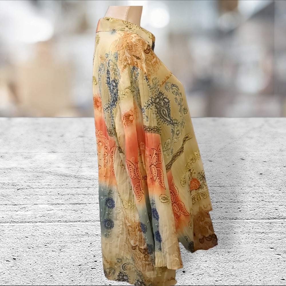 Ios Gorgeous Button Down Tunic Size M - image 2